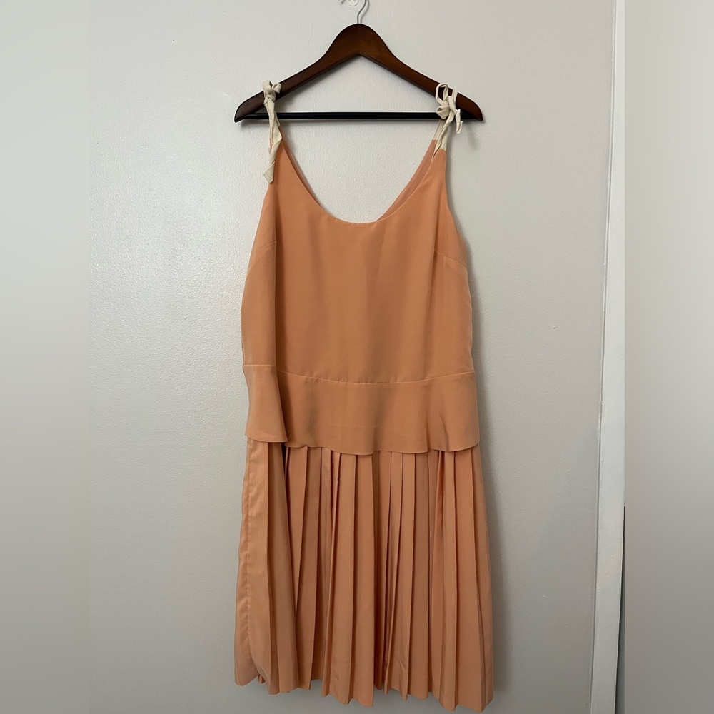 PAPER CROWN Peach Covilha Dress